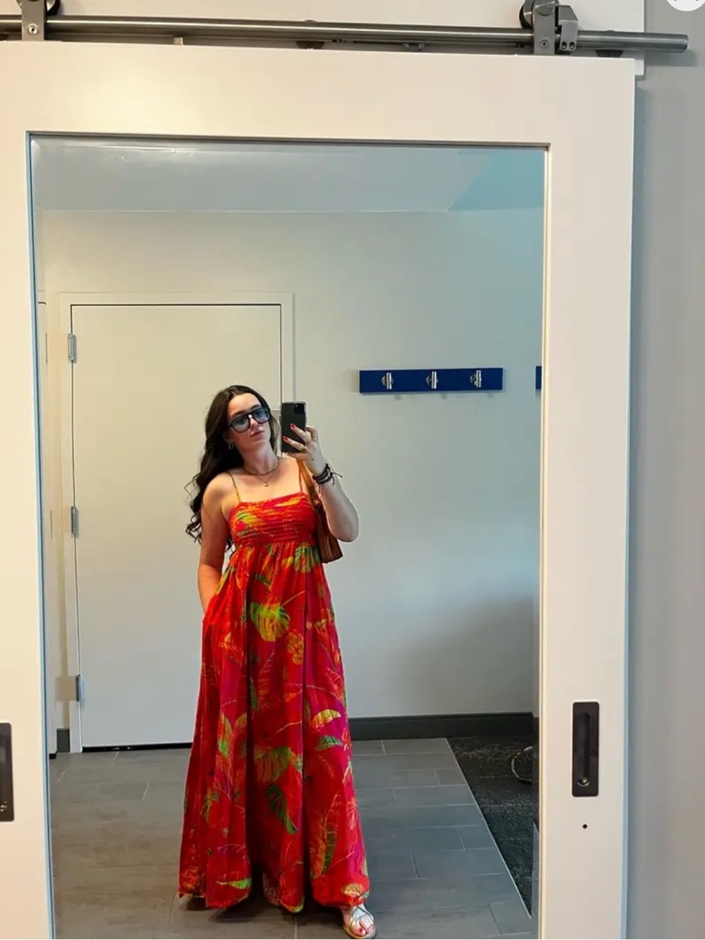 Farm Rio Ombre Forest Maxi Dress